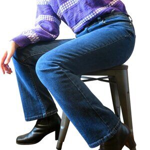 Tommy Hilfiger Bootcut Jeans 2002 Dark Wash Stretch Size 8 Hipster Fit